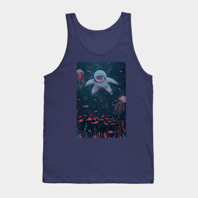 Aquatic Galaxy Tank Top by Marianna Raskin